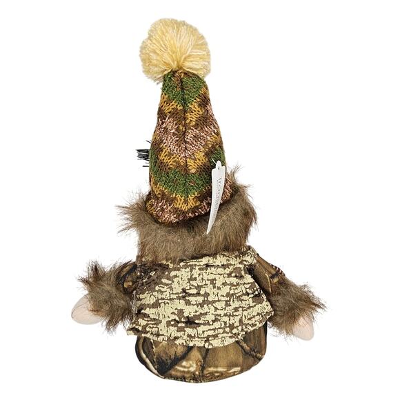 NWT Transpac Rustic Hunting‎ Camo Santa Plush Shelf Sitter Christmas Decor - Picture 3 of 13